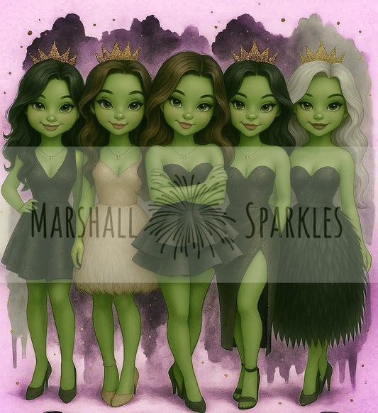 Pretty Little Green Girls © 50x50