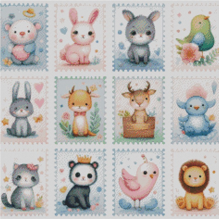 Animal Stamps © 60x60