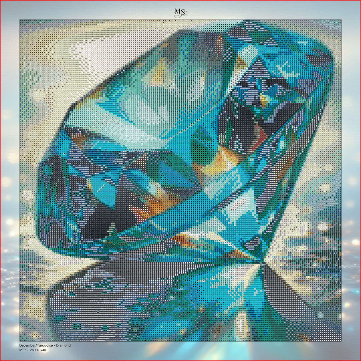 December/Turquoise - Diamond © 40x40
