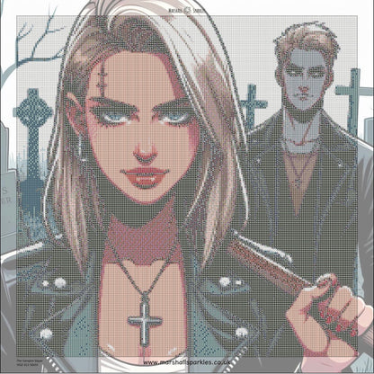 The Vampire Slayer © 50x50 by Katie Mayo-Jackson (PTO)