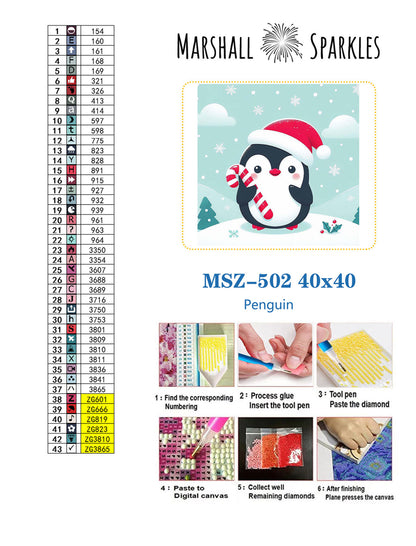 Penguin © 40x40 Square Fairy Drills