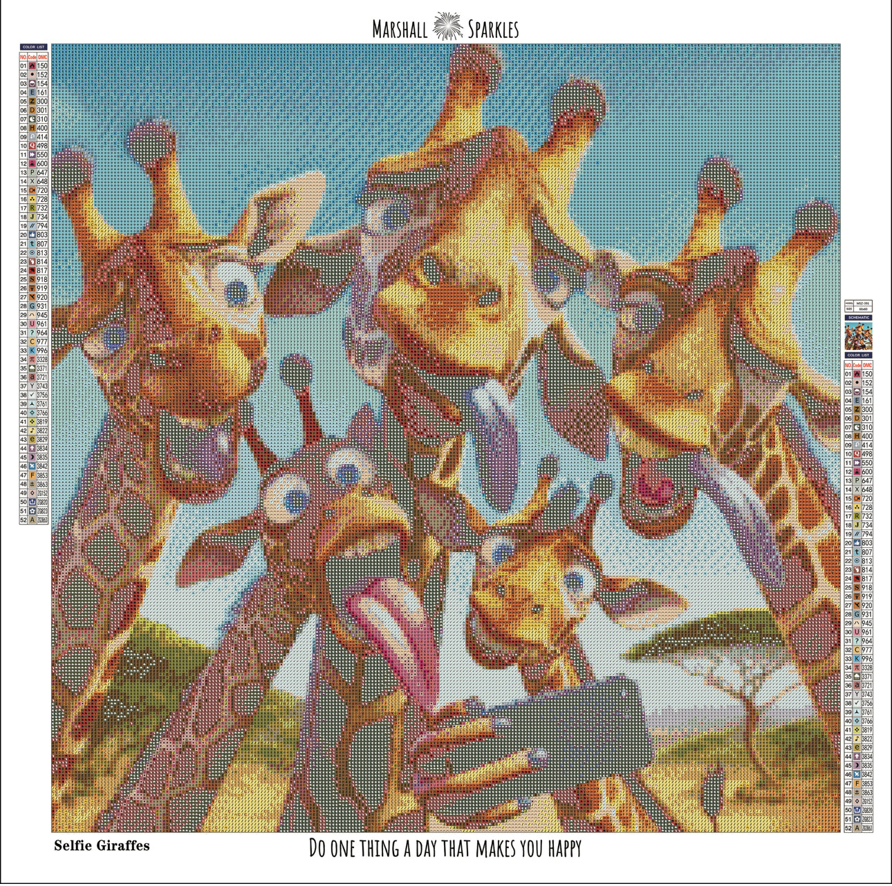 Selfie Giraffes © 60x60