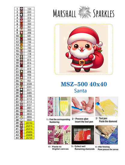 Santa © 40x40 Square Fairy Drills