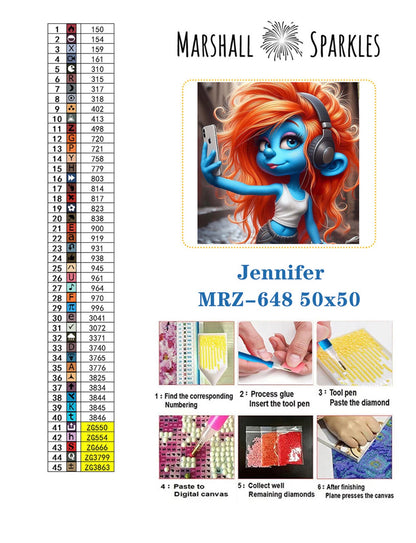 Jennifer © 50x50 (print to order)