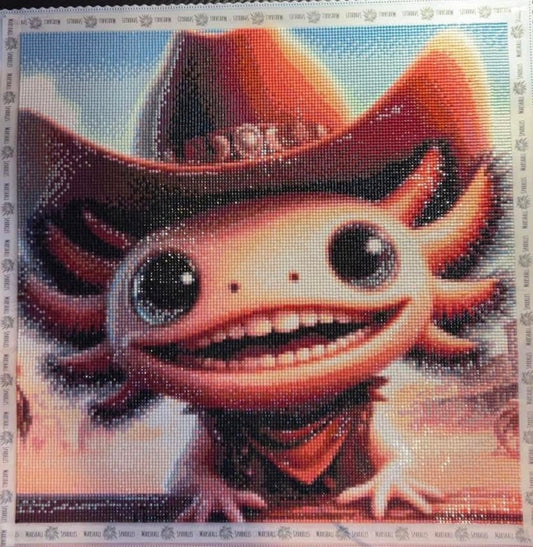 Yellowstone Axolotl completed by Julie Stubbs