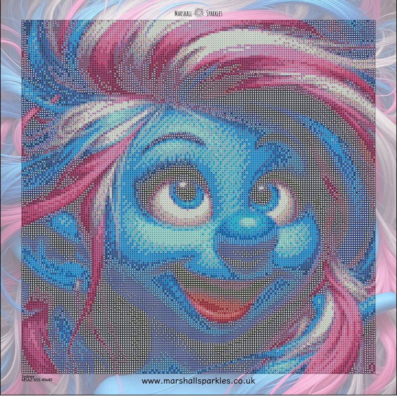 Sydney © 40x40 includes Fairy & AB drills (print to order)