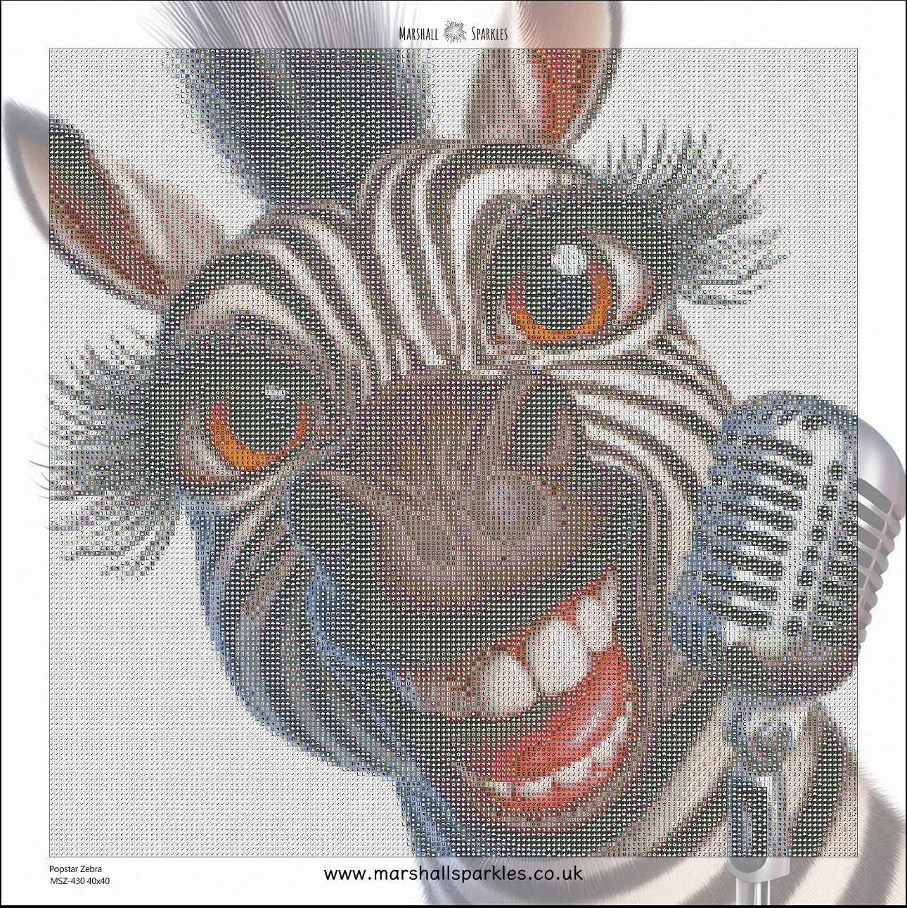 Popstar Collection - Zebra © 40x40 - (print to order)