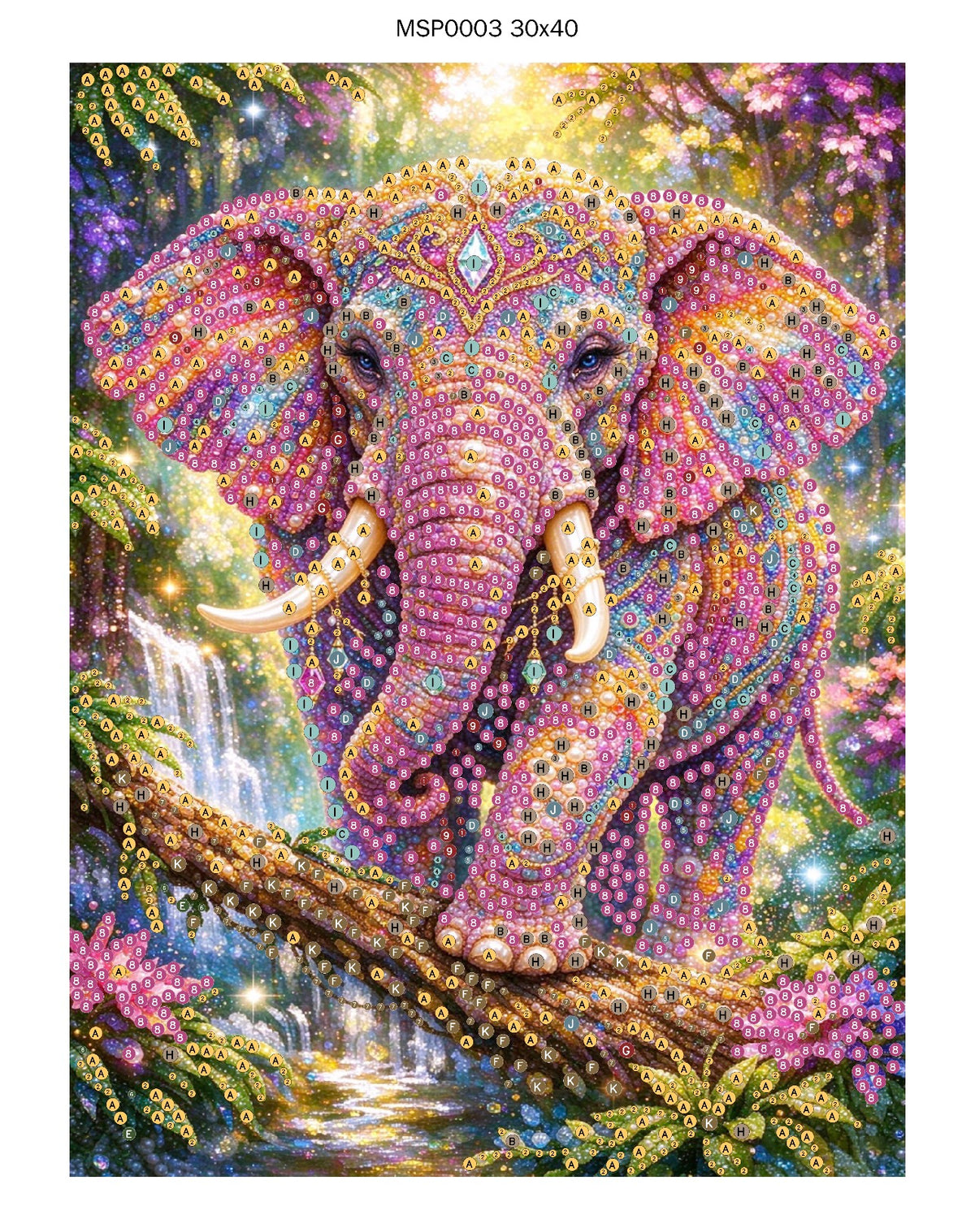 The Majestic Elephant © 30x40 Pearl Painting