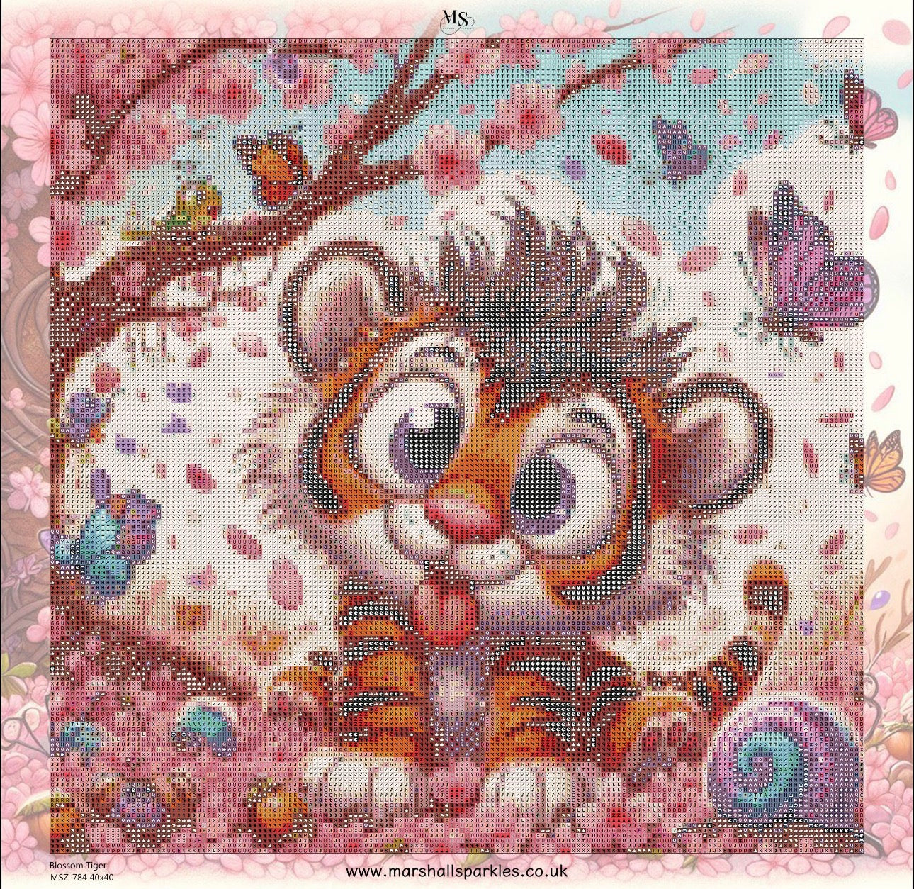 Blossom Tiger © 40x40