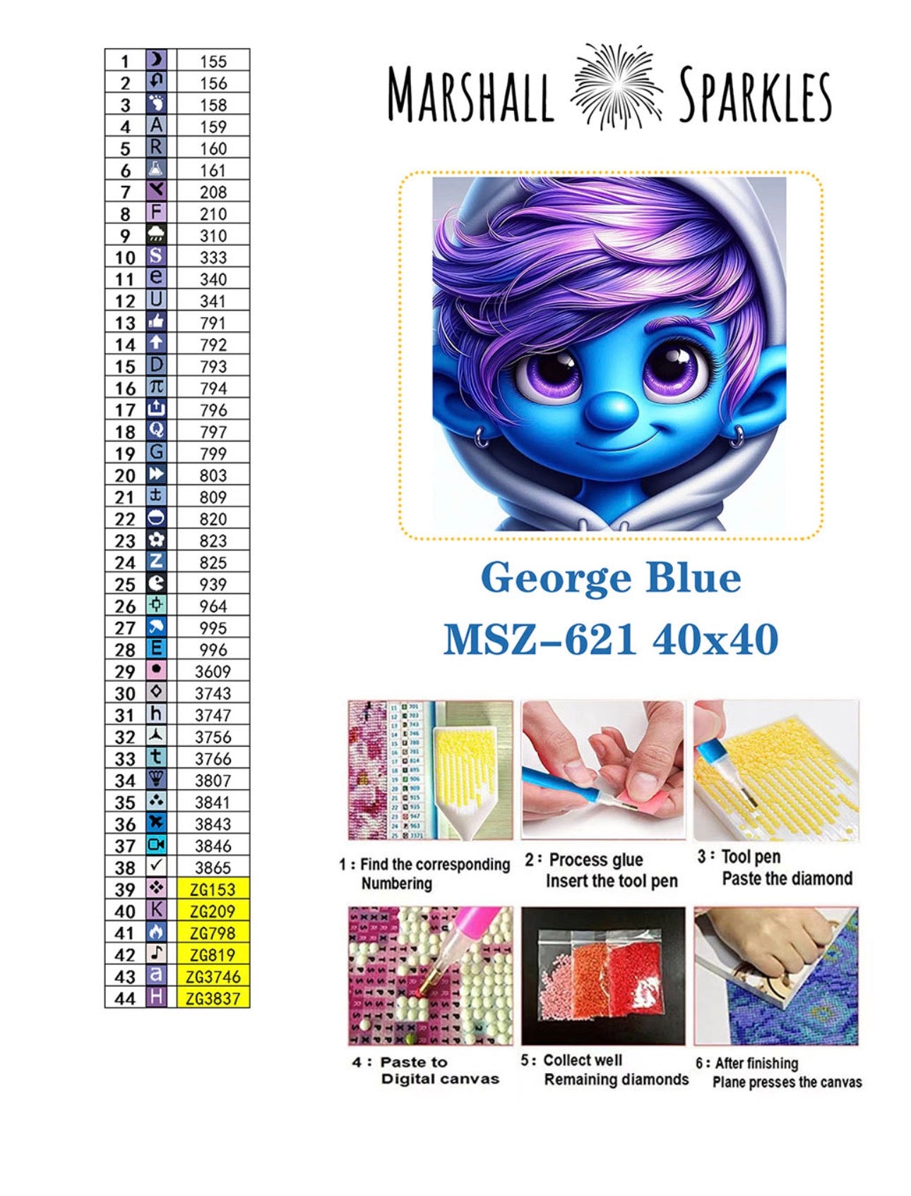 George Blue © 40x40 (print to order)