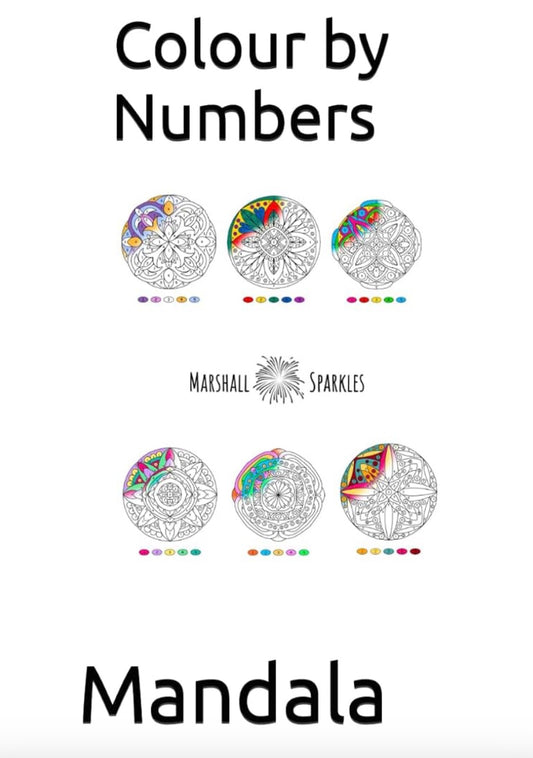 Mandala Colour by Numbers Colouring Book