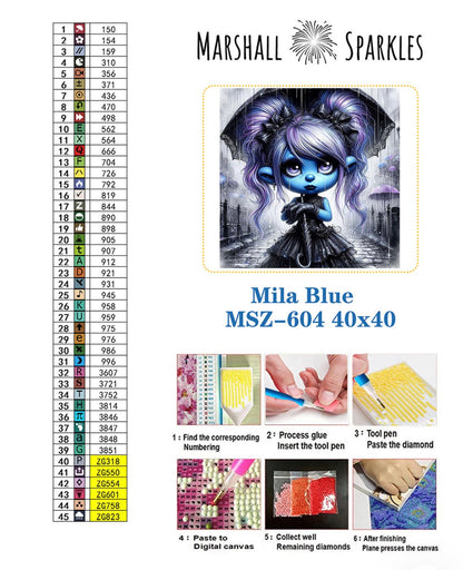 Mila Blue © 40x40 (print to order)