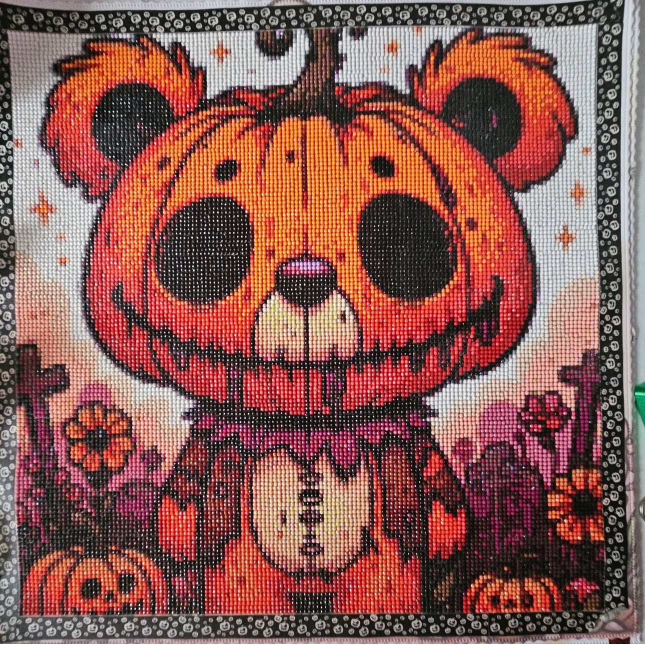 Deadbear Pumpkin completed by Katie
