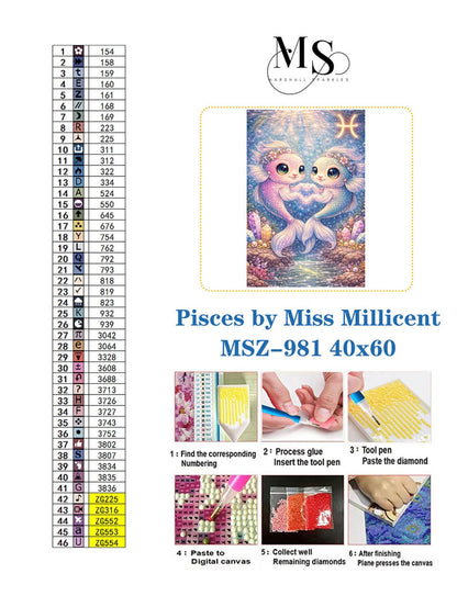 Pisces © by Miss Millicent 40x60