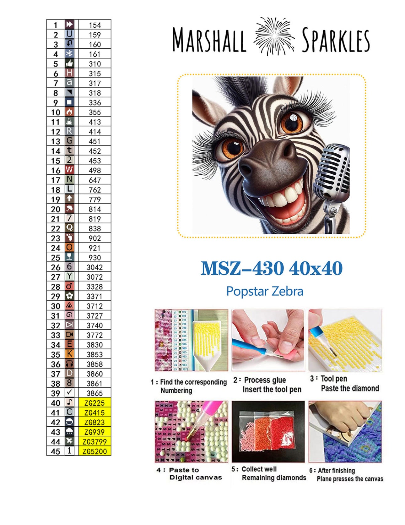 Popstar Collection - Zebra © 40x40 - (print to order)