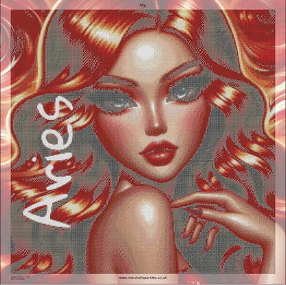 Zodiac Colours - Aries © 60x60