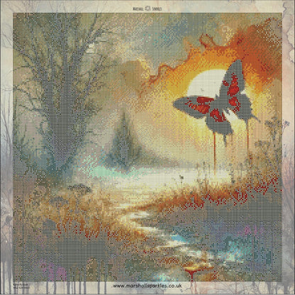Butterfly Dusk ©  50x50 (print to order)