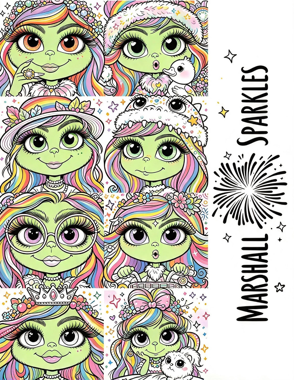 Green Girl Colouring Book PDF Download
