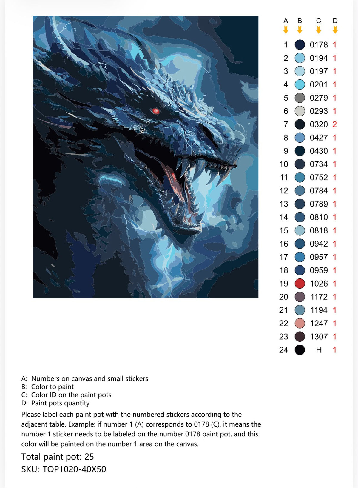Dragon TOP1020 © 40x50