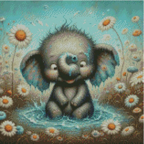 Daisy Collection - Elephant © 40x40