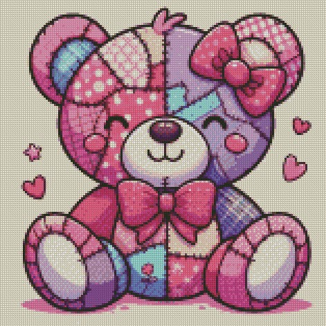 Pink Bear ©  40x40 (print to order)