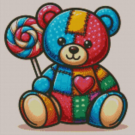 Lollypop Bear ©  40x40 (print to order)