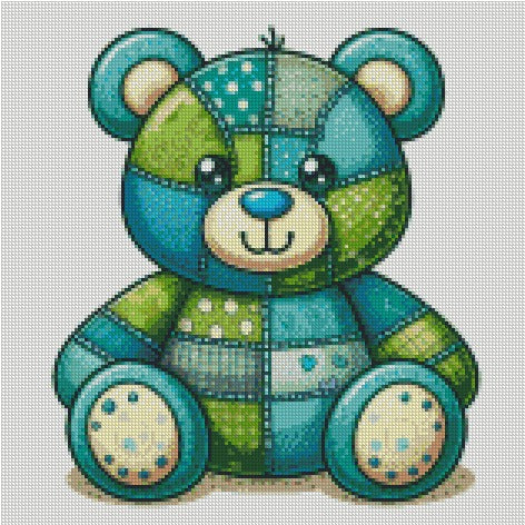 Green Bear ©  40x40 (print to order)