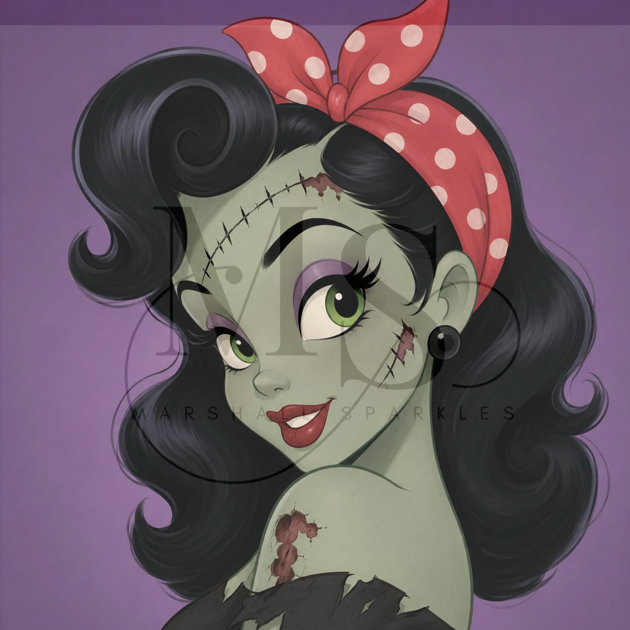 Ruby Pinup © by RG Designs 50x50