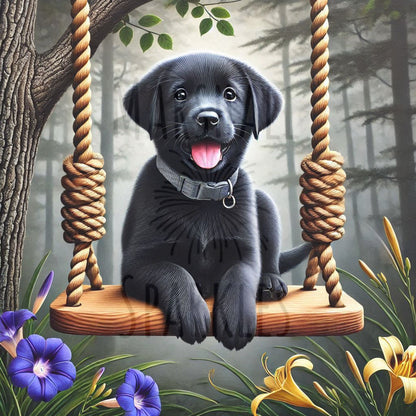 Labrador Swing © 50x50 (print to order)