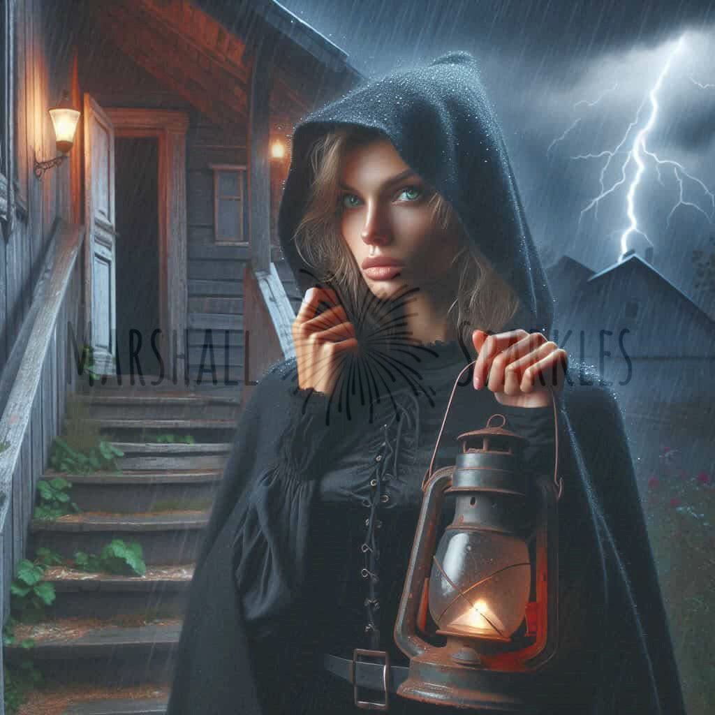 Hooded Beauty © 60x60 by Katie Mayo-Jackson (PTO)