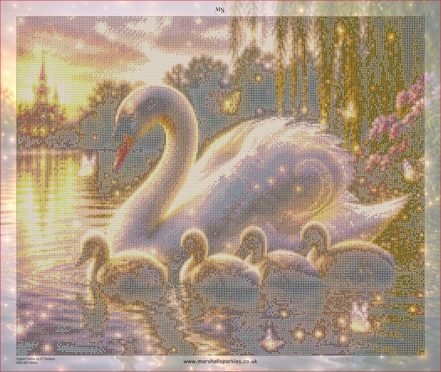 Cygnet Family © 60x50 by KT Designs