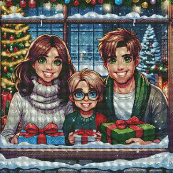 Christmas Family © 50x50 by Katie Mayo-Jackson (PTO)