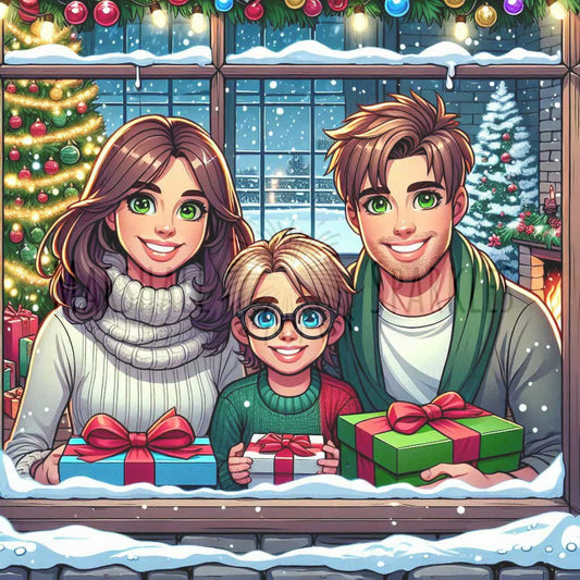 Christmas Family © 50x50 by Katie Mayo-Jackson (PTO)