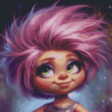 Astrid Troll © 40x40 Square Fairy Drills