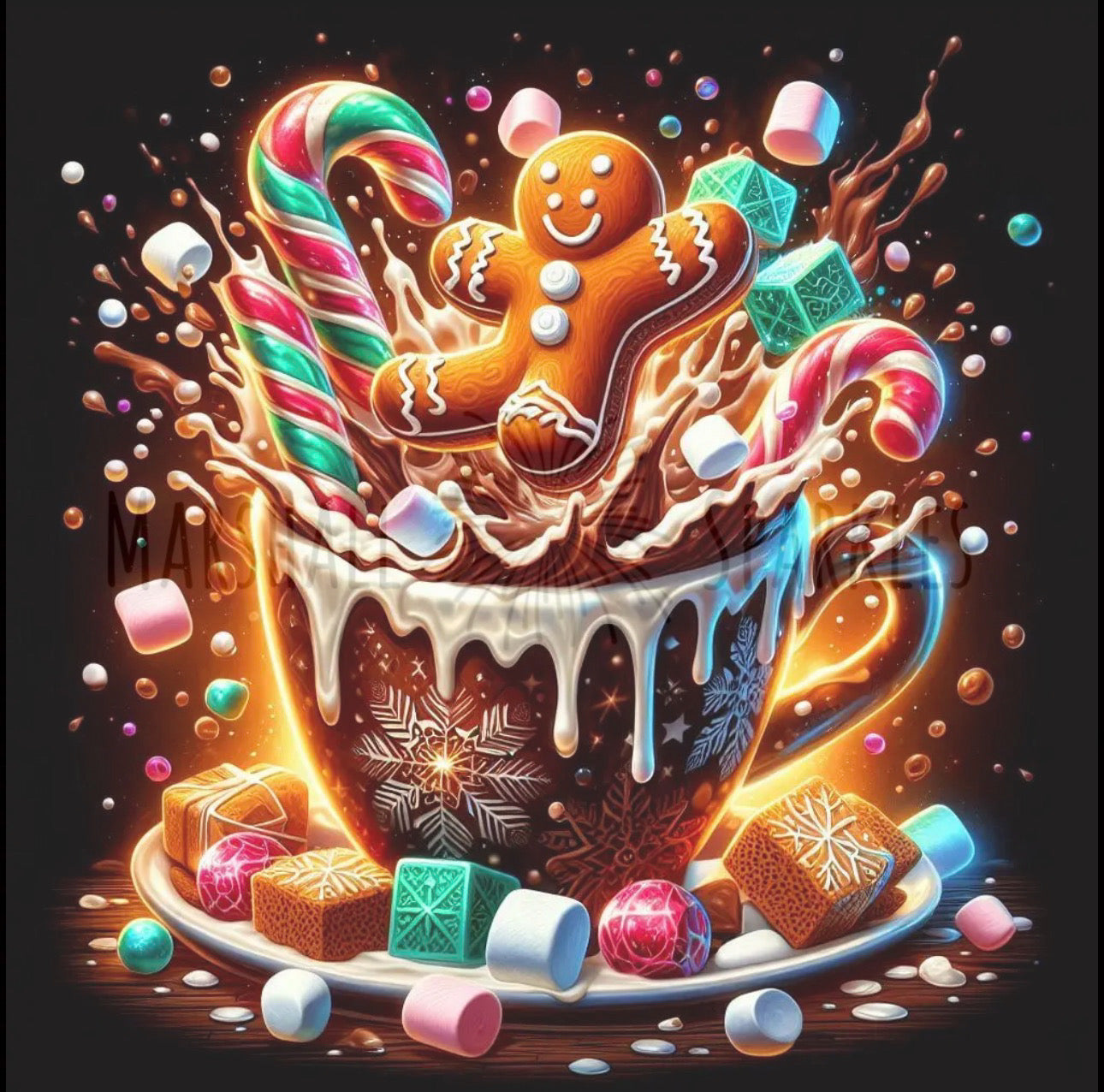 Coco Christmas © 50x50 (print to order)