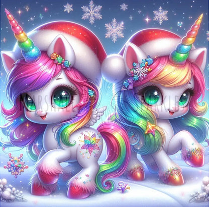 Christmas Unicorns © (print to order)