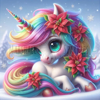 Solo Christmas Unicorn © (print to order)