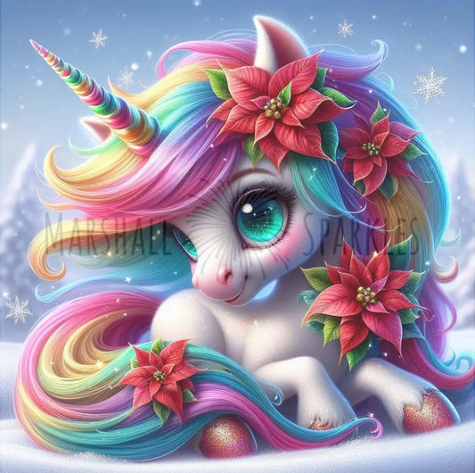Solo Christmas Unicorn © (print to order)