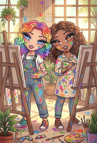 Arty Besties © 60x80