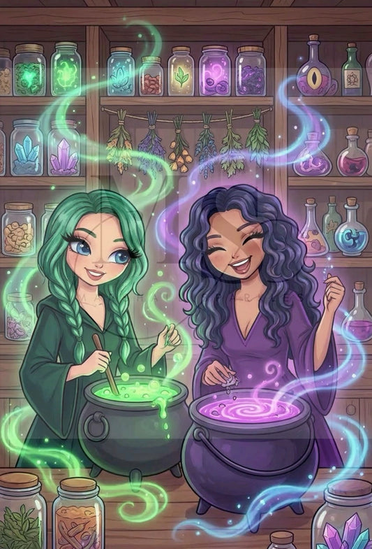 Cauldron Besties © 60x80