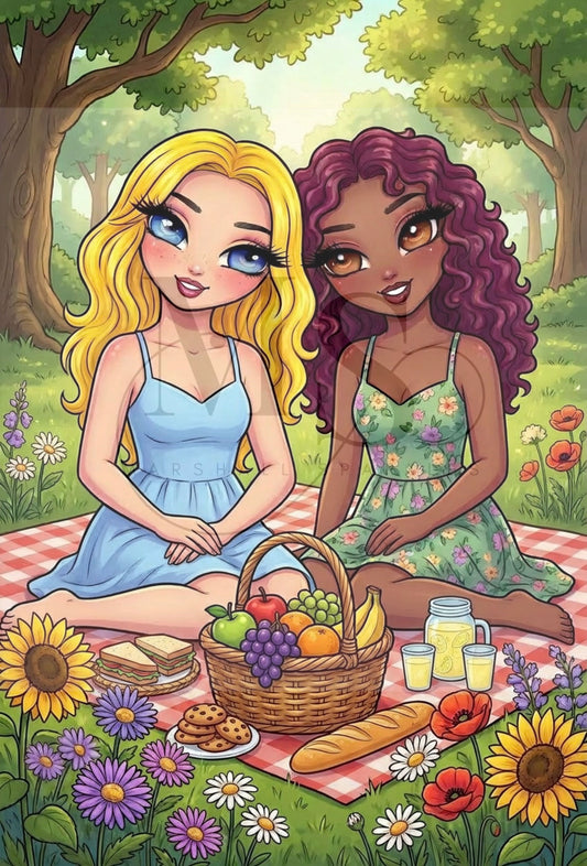 Picnic Besties © 60x80