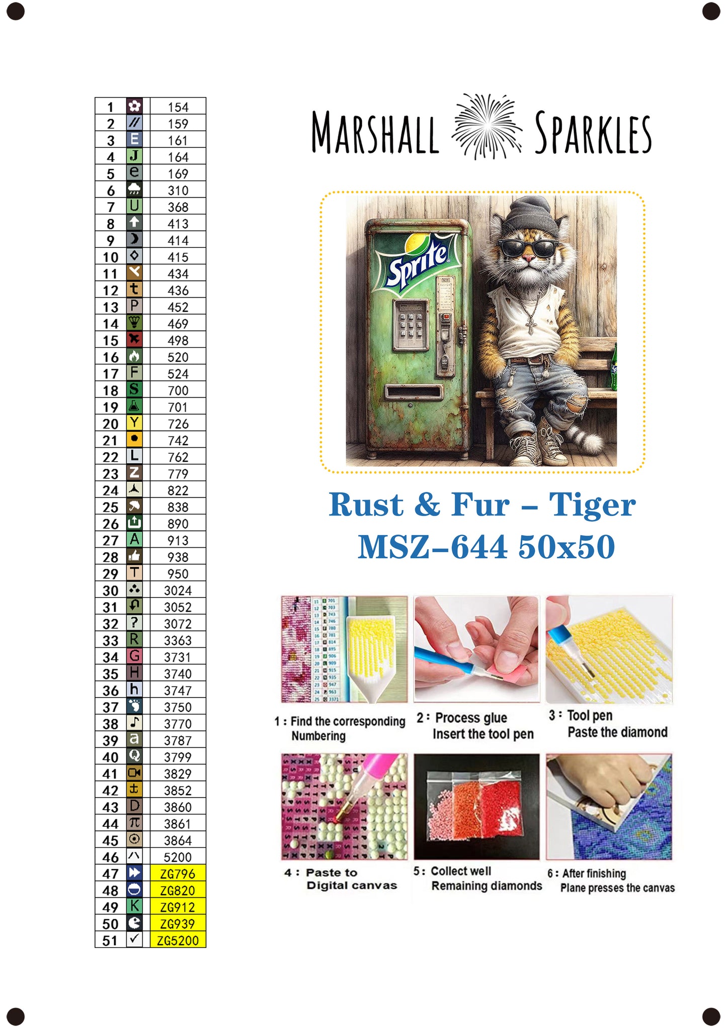Rust & Fur - Tiger © 50x50 (print to order)