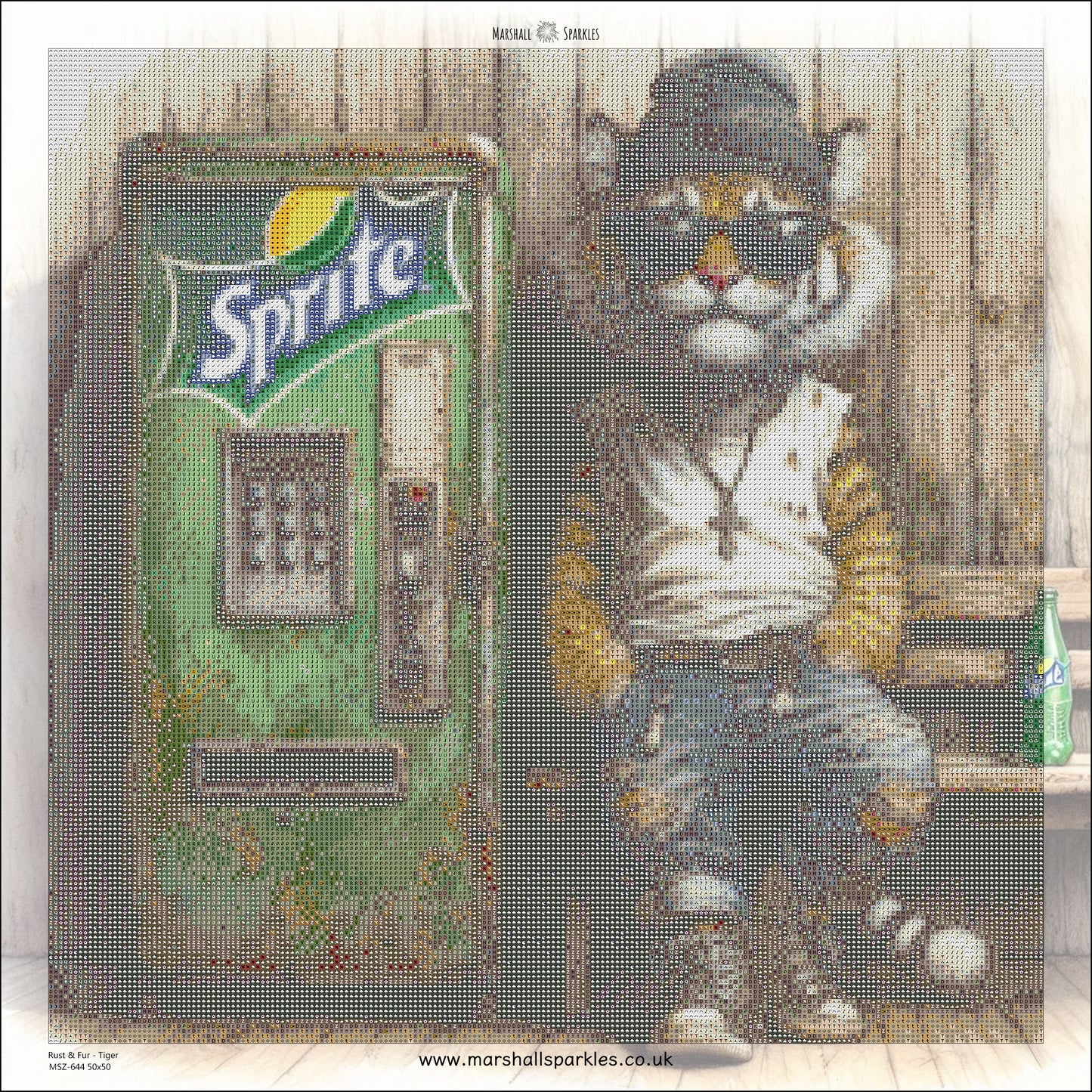 Rust & Fur - Tiger © 50x50 (print to order)