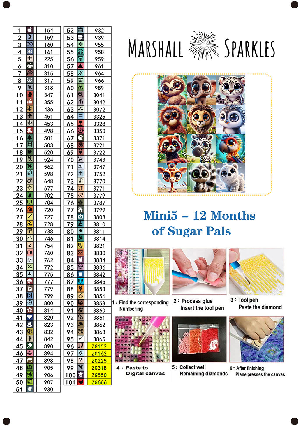 12 Months of Sugar Pals © 30x30 (print to order)