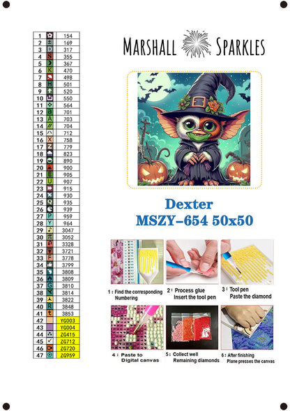Dexter © 50x50  Fairy and Glow in the Dark Drills (print to order)