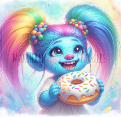 Donut Blue © 50x50 Square Fairy Drill