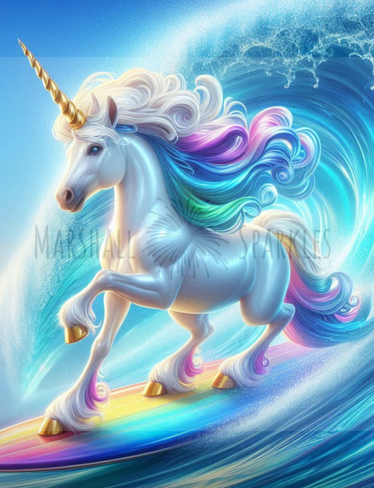 Unicorn Wave © 40x50 Square FULL FAIRY DRILL