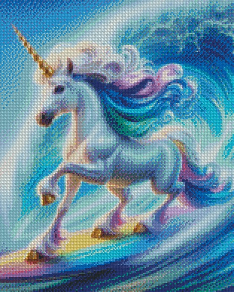 Unicorn Wave © 40x50 Square FULL FAIRY DRILL