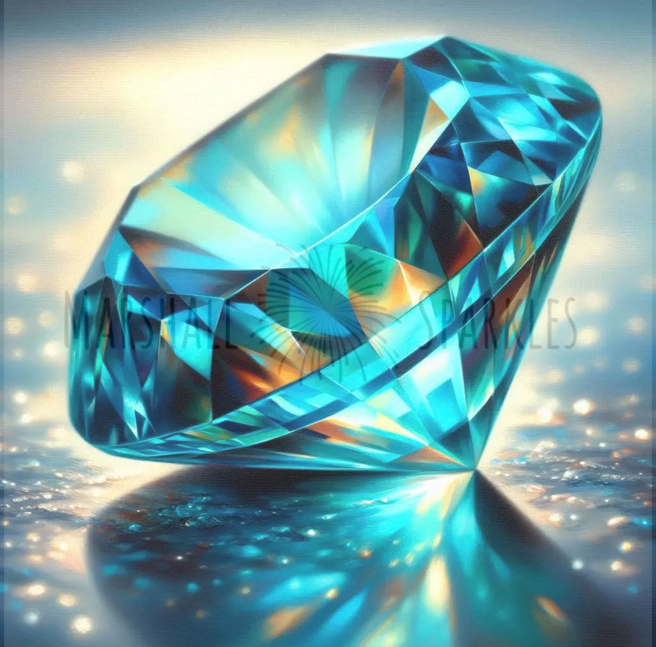 December/Turquoise - Diamond © 40x40