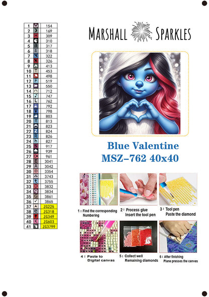 Blue Valentine  ©  40x40 (print to order)